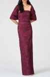 Sachin & Babi Brocade Hug Shawl In Pink