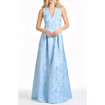 Sachin & Babi Sachin And Babi Brooklynne Gown In Blue