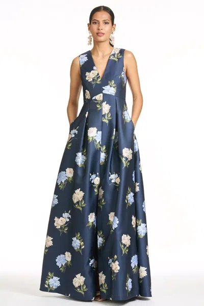 Sachin & Babi Brooklynne Gown In Blue