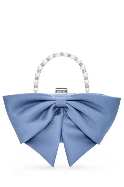 Sachin & Babi Bubbly Sky Blue Mikado Evening Clutch Bag In Twilight