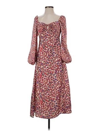 Pre-owned Sachin & Babi Casual Dress In Burgundy