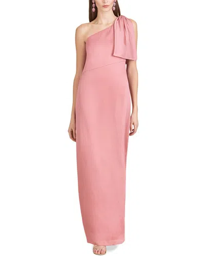 Sachin & Babi Chelsea One-shoulder Gown In Rouge