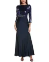 Sachin & Babi Christabel Gown In Blue