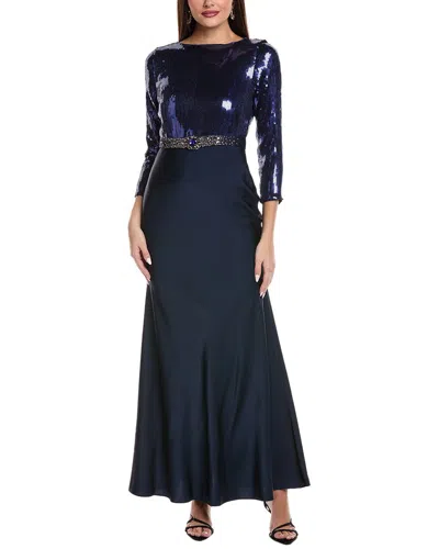 Sachin & Babi Christabel Gown In Black