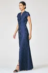 Sachin & Babi Cloque Lynn Gown
