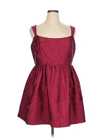 Pre-owned Sachin & Babi Cocktail Dress In Burgundy