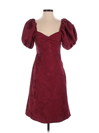Pre-owned Sachin & Babi Cocktail Dress In Burgundy