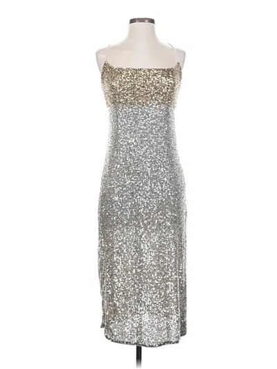 Pre-owned Sachin & Babi Cocktail Dress In Silver