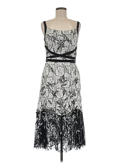 Pre-owned Sachin & Babi Cocktail Dress In Silver