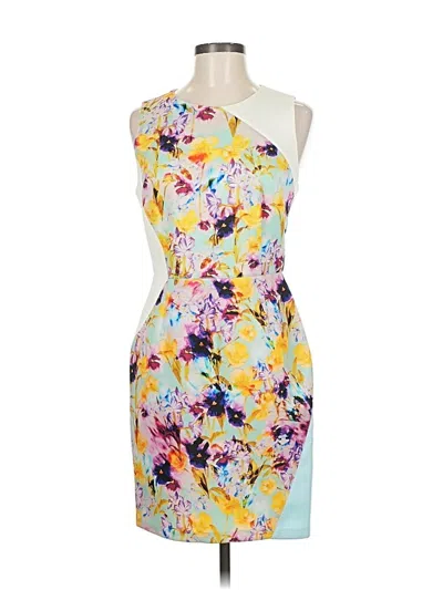 Pre-owned Sachin & Babi Cocktail Dress In Yellow