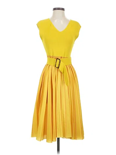 Pre-owned Sachin & Babi Cocktail Dress In Yellow