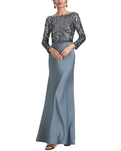 Pre-owned Sachin & Babi Colette Gown Women's In Gray