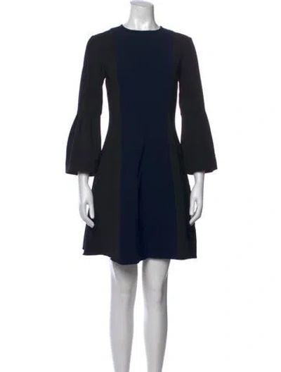 Pre-owned Sachin & Babi Colorblock Pattern Mini Dress In Blue