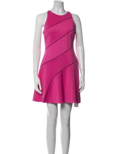 Pre-owned Sachin & Babi Colorblock Pattern Mini Dress In Pink