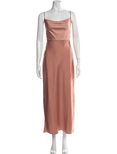 Pre-owned Sachin & Babi Cowl Neck Midi Length Dress In Pink