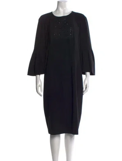 Pre-owned Sachin & Babi Crew Neck Knee-length Dress In Black
