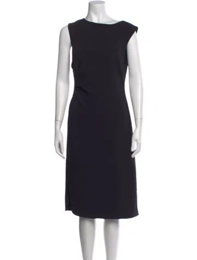 Pre-owned Sachin & Babi Crew Neck Knee-length Dress In Black