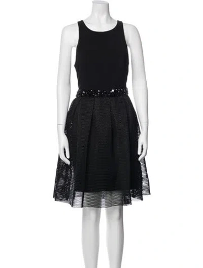 Pre-owned Sachin & Babi Crew Neck Knee-length Dress In Blue
