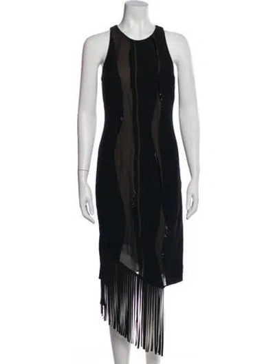 Pre-owned Sachin & Babi Crew Neck Knee-length Dress In Gray