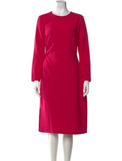 Pre-owned Sachin & Babi Crew Neck Knee-length Dress In Pink