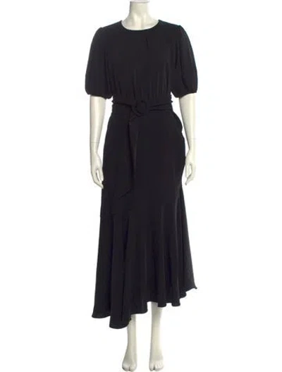 Pre-owned Sachin & Babi Crew Neck Long Dress In Black