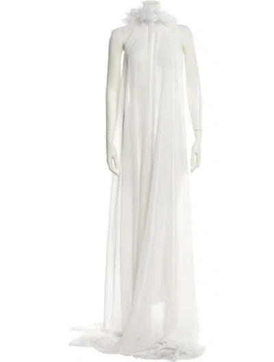 Pre-owned Sachin & Babi Crew Neck Long Dress In Neutral