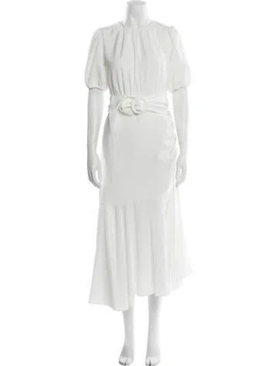 Pre-owned Sachin & Babi Crew Neck Long Dress In Neutral