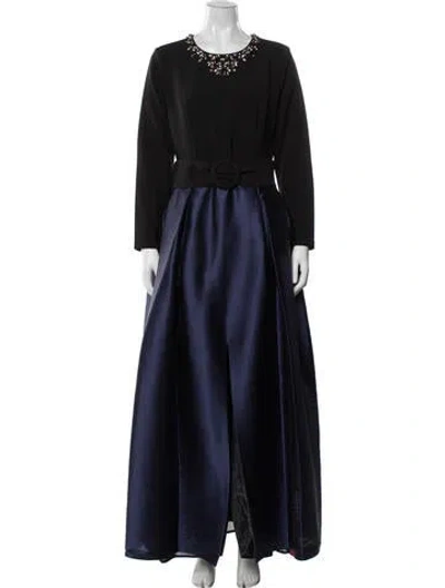 Pre-owned Sachin & Babi Crew Neck Long Dress W/ Tags In Blue