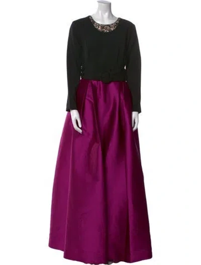 Pre-owned Sachin & Babi Crew Neck Long Dress W/ Tags In Multi