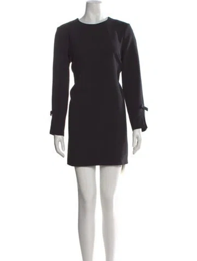 Pre-owned Sachin & Babi Crew Neck Mini Dress In Black