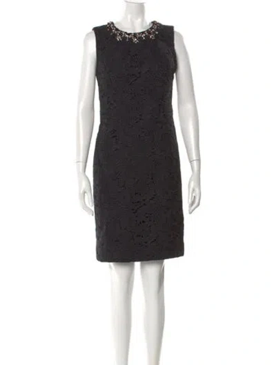 Pre-owned Sachin & Babi Crew Neck Mini Dress In Blue