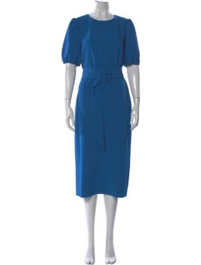 Pre-owned Sachin & Babi Crew Neck Mini Dress In Blue