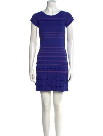 Pre-owned Sachin & Babi Crew Neck Mini Dress In Multi