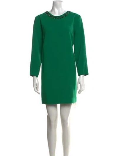Pre-owned Sachin & Babi Crew Neck Mini Dress W/ Tags In Green