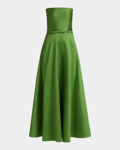 Sachin & Babi Darian Bow-detailed Strapless Cocktail Maxi Dress In Multi