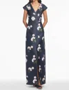 Sachin & Babi Della Gown In Dark Midnight Carnations In Blue