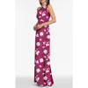 Sachin & Babi Delphine Floral One-shoulder Satin Crepe Sheath Gown In Multi