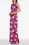 Sachin & Babi Delphine One-shoulder Gown In Multi