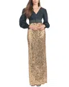 Sachin & Babi Dorinda Gown In Gold