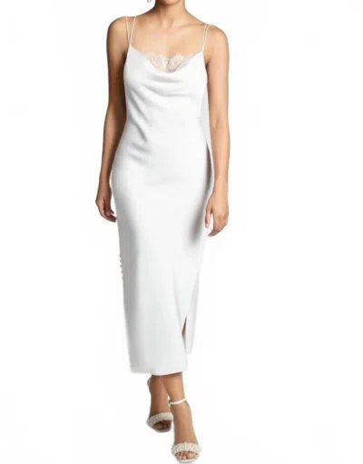 Sachin & Babi Dylan Satin Dress In Ivory In Multi