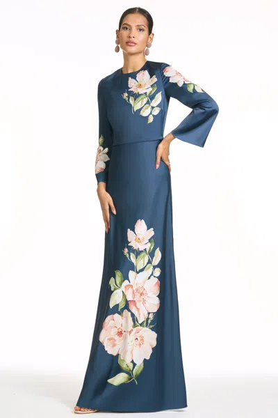 Sachin & Babi Embellished Alex Gown In Blue
