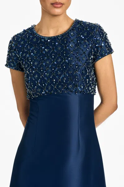 Sachin & Babi Embellished Amsterdam Gown In Blue