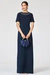 Sachin & Babi Embellished Franca Gown In Blue