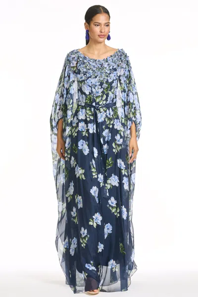 Sachin & Babi Embellished Gilda Gown In Blue