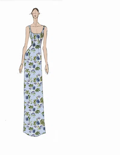 Sachin & Babi Embellished Lana Gown In Multi