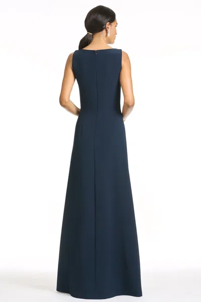 Sachin & Babi Embroidered Denee Gown In Blue