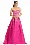 Sachin & Babi Embroidered Kiran Gown In Pink