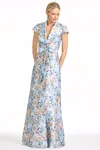 Sachin & Babi Etienne Gown In Blue