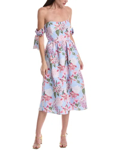 Sachin & Babi Evelyn Midi Dress In Blue
