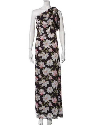 Pre-owned Sachin & Babi Floral Print Long Dress In Multi